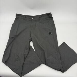 MAMMUT Muldrow Soft Stretch Outdoor Pant Men Size 38 Dark Grey Cargo Lightweight